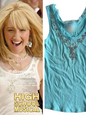 Embellished Ribbed Tank ALT ASO Sharpay Evans